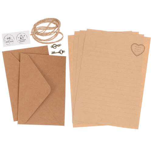 8 Sets Vintage Style Letter Writing Paper And Envelope Kit 1