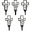 5 Pcs Grave Stake Cemetery Markers Decoration Graveyard Decorations 3