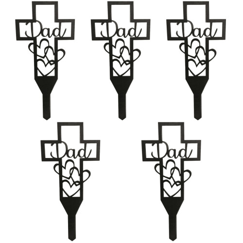 5 Pcs Grave Stake Cemetery Markers Decoration Graveyard Decorations 2