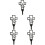 5 Pcs Grave Stake Cemetery Markers Decoration Graveyard Decorations 5