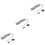 3Pcs Hx711 Weighing Pressure Sensor Silver for Breadboard Use 5