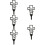 5 Pcs Grave Stake Cemetery Markers Decoration Graveyard Decorations 10