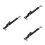 3 Sets Retractable Sliding Window Lock Security Bar Stopper 6