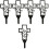 5 Pcs Grave Stake Cemetery Markers Decoration Graveyard Decorations 4