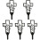 5 Pcs Grave Stake Cemetery Markers Decoration Graveyard Decorations 2