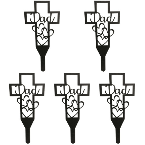 5 Pcs Grave Stake Cemetery Markers Decoration Graveyard Decorations 1