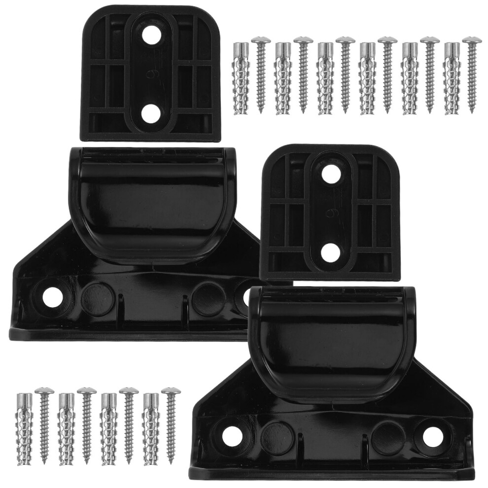 3 Sets Retractable Baby Gate Replacement Parts For Indoor Use Black Villcase