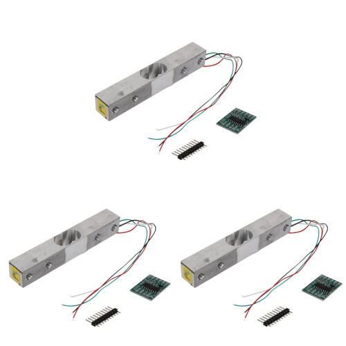 3Pcs Hx711 Weighing Pressure Sensor Silver for Breadboard Use 1