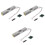 3Pcs Hx711 Weighing Pressure Sensor Silver for Breadboard Use 3
