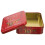 2Pcs Festive Red Tinplate Cookie & Candy Storage Box 1