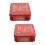 2Pcs Festive Red Tinplate Cookie & Candy Storage Box 9
