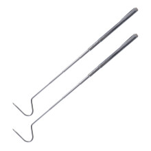 2 Pcs Heavy Duty Snake Hook Solid Stainless Steel Catch Catching Tool