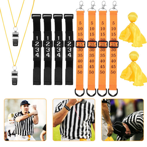 2Ensembles Ensemble Arbitre Football Résistant Nylon Coloré
