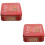 2Pcs Festive Red Tinplate Cookie & Candy Storage Box 8