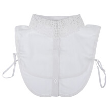 2St Witte All-Match Chiffon Fake Collar Kraag Voor Shirts En Truien