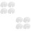 8Pcs -Proof Insert Liners White Durable Safety Cap Liners 6