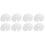 8Pcs -Proof Insert Liners White Durable Safety Cap Liners 2