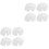 8Pcs -Proof Insert Liners White Durable Safety Cap Liners 3