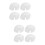 8Pcs -Proof Insert Liners White Durable Safety Cap Liners 7