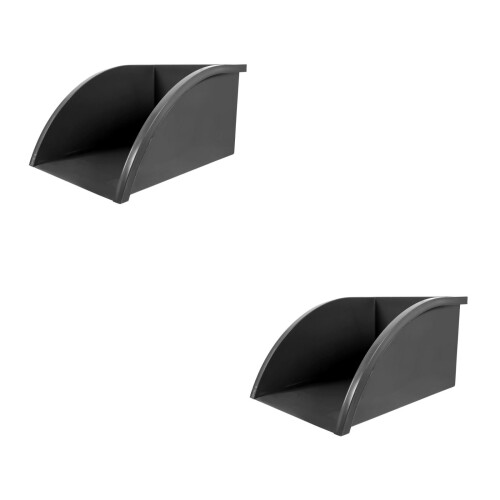 2Pcs Grey PVC Gutter Downspout Filter Splash Block Easy Install 1