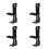 4Sets Metal GPU Support Bracket Vertical Mount Black for Home Graphics 6