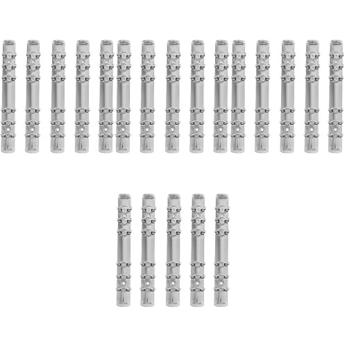 20Pcs Silver A6 Loose Leaf Binder 6 Ring Mechanism for Office Use 2
