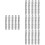 20Pcs Silver A6 Loose Leaf Binder 6 Ring Mechanism for Office Use 6