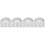40Pcs Transparent Plastic Protractors for Math Drawing Measuring Tools 5