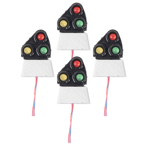 20 Pcs Mini Luminous Traffic Signal Model For Sand Table Decor 1
