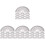 40Pcs Transparent Plastic Protractors for Math Drawing Measuring Tools 4