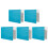5Pcs Blue Ukulele Learning Chart PU Paper Durable Practice Material 9