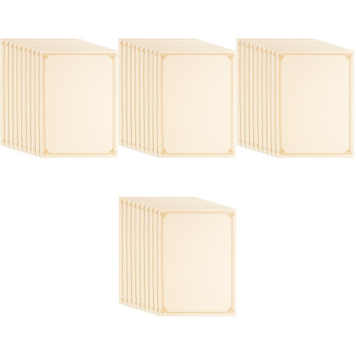 40 Pcs Blank Writable Printable Certificate Paper For Office Use 2