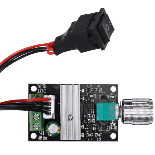 2Pcs Multi Color 1203Bb Motor Controller Pwm Driver Adjustable Metal 1
