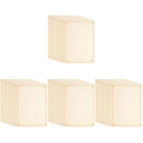 40 Pcs Blank Writable Printable Certificate Paper For Office Use 1