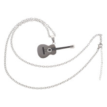 2St Decoratieve Zwarte Gitaar Ketting Hangend Hanger Sieraad