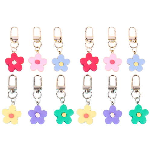 12St Schattige Bloem Sleutelhanger Decor En Sleutel 1