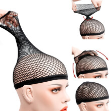 Extra Large Mesh Wig Cap for Long Hair with Grip Band, Breathable Double Layer Hold, 2 Pack