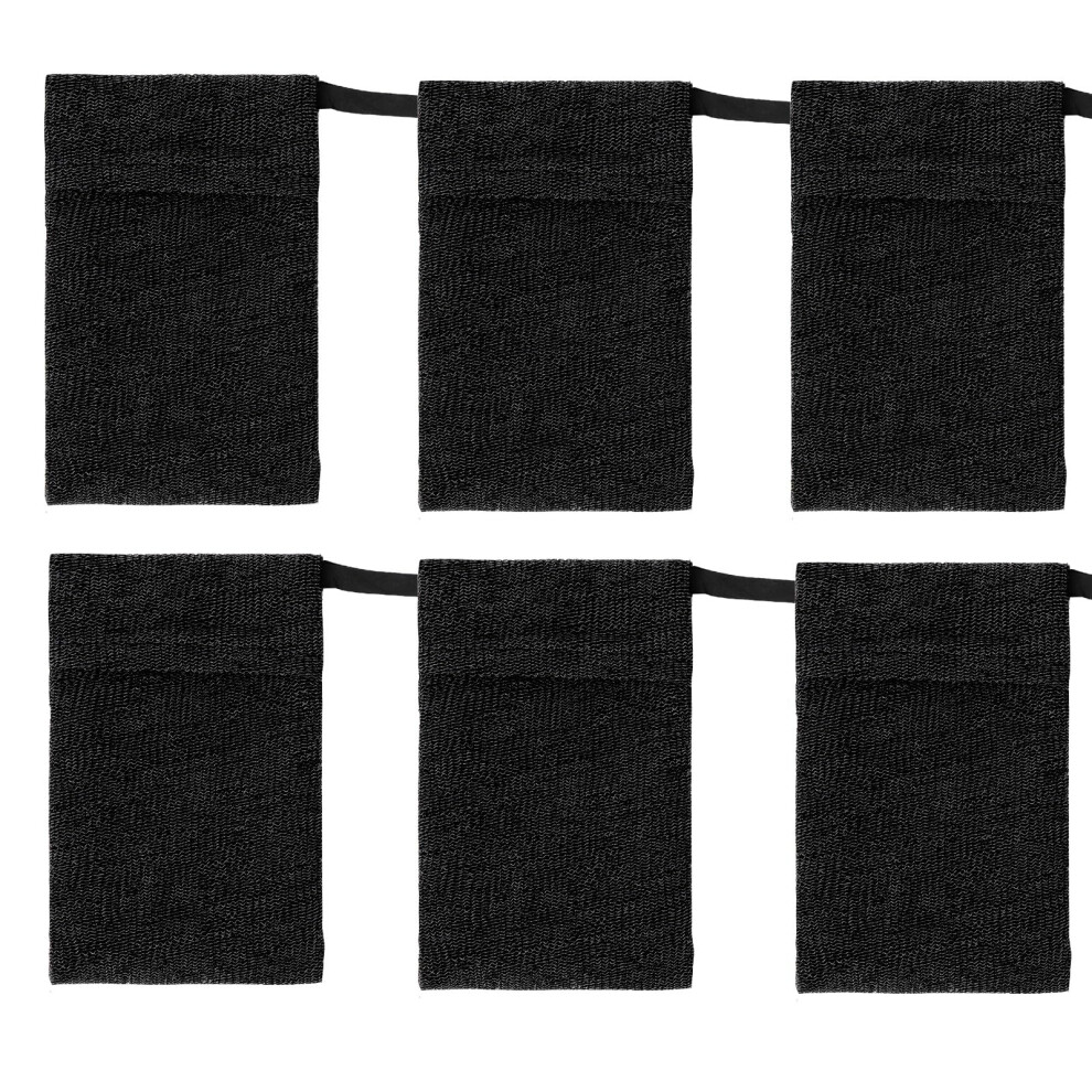 6 Pack Large Nylon Soap Saver Bag with Secure Grip, Rich Foam and Gentle Exfoliation for Shower