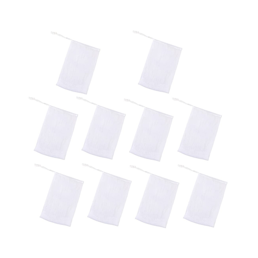 Foaming Soap Net Bubble Maker Mesh for Rich Foam and Deep Cleansing with Hanging Rope 10pcs