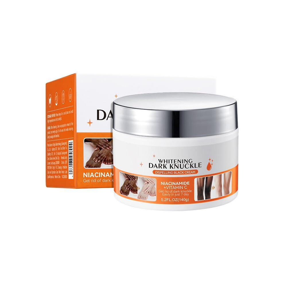 Knuckle Whitening Cream 5.2oz with Vitamin C Niacinamide for Dark Spots on Knees Elbows and Body