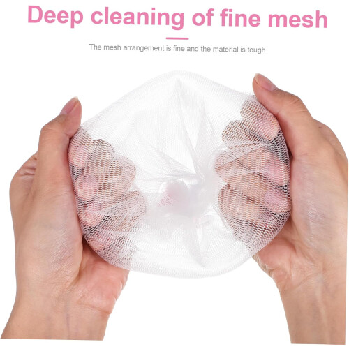 3pcs Exfoliating Mesh Soap Saver Bag with Drawstring for Rich Foam and Quick Lathering 2