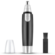 Nose Hair Trimmer for Men and Women with 360 Rotating Blades, Battery Operated, Washable Head