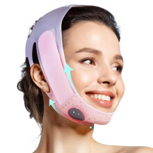 Silicone Face Support Band Adjustable Comfort Fit Reusable Slimming Strap for Home and Travel