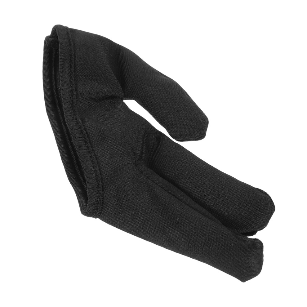 Heat Resistant Hair Styling Gloves Black Fingerless Professional Thermal Protection for Curling Iron
