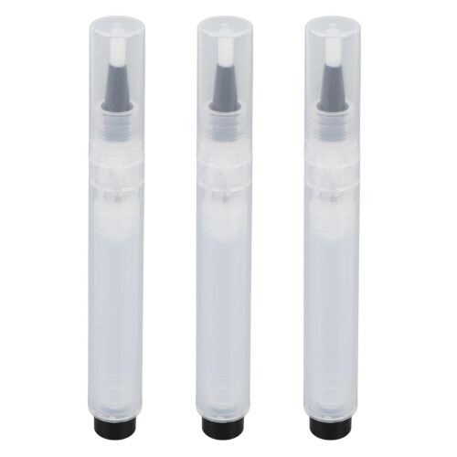 Refillable Makeup Brush Pen with Precise Flow Control, Travel Friendly Foundation Dispenser, 3pcs