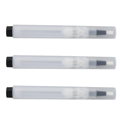 Refillable Makeup Brush Pen with Precise Flow Control, Travel Friendly Foundation Dispenser, 3pcs 2