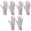 3Paare Dünne Halbfinger Mit Grip, Sonnenschutz, Grau 3