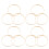 24Stk Beige DIY Bambusringe Für Makramee Projekte 1