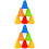 100Stk Windfeste Hindernis Cones, Marker Für Spiele Und Training 4