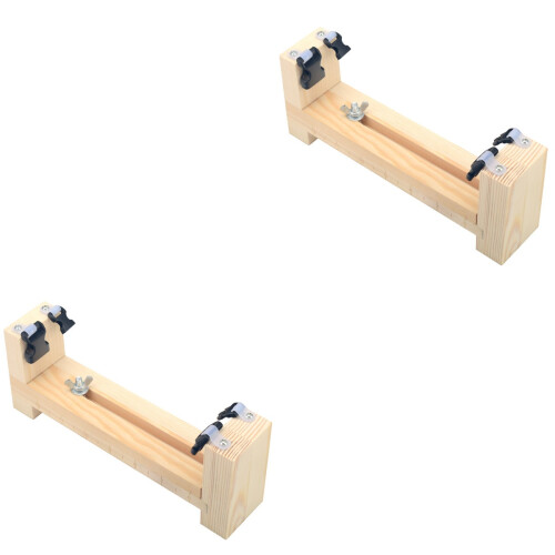 2Stk Holz Armband Webrahmen Khaki Lanyards Für DIY Flechten 2